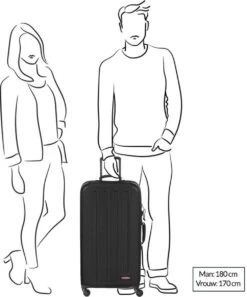 Eastpak TRANZSHELL L Reiskoffer (77 X 43 X 26.5 Cm) - Black -Reisbagage Winkel 998x1200 2