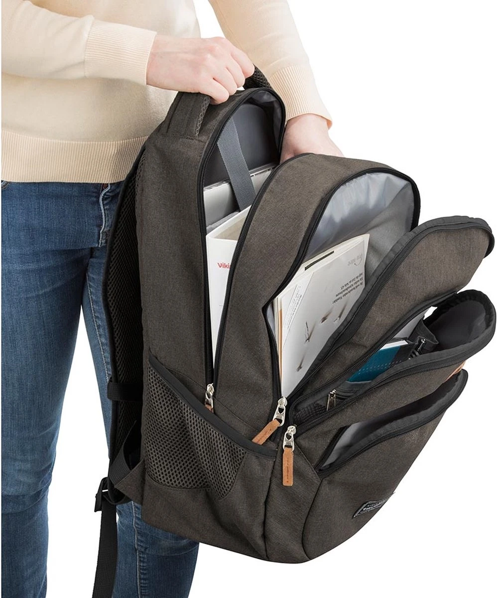 Travelite Laptop Rugzak / Rugtas / Laptoptas / Werktas - Basics - Grijs - 15 Inch 6 Travelite Laptop Rugzak / Rugtas / Laptoptas / Werktas - Basics - Grijs - 15 Inch - Afbeelding 4